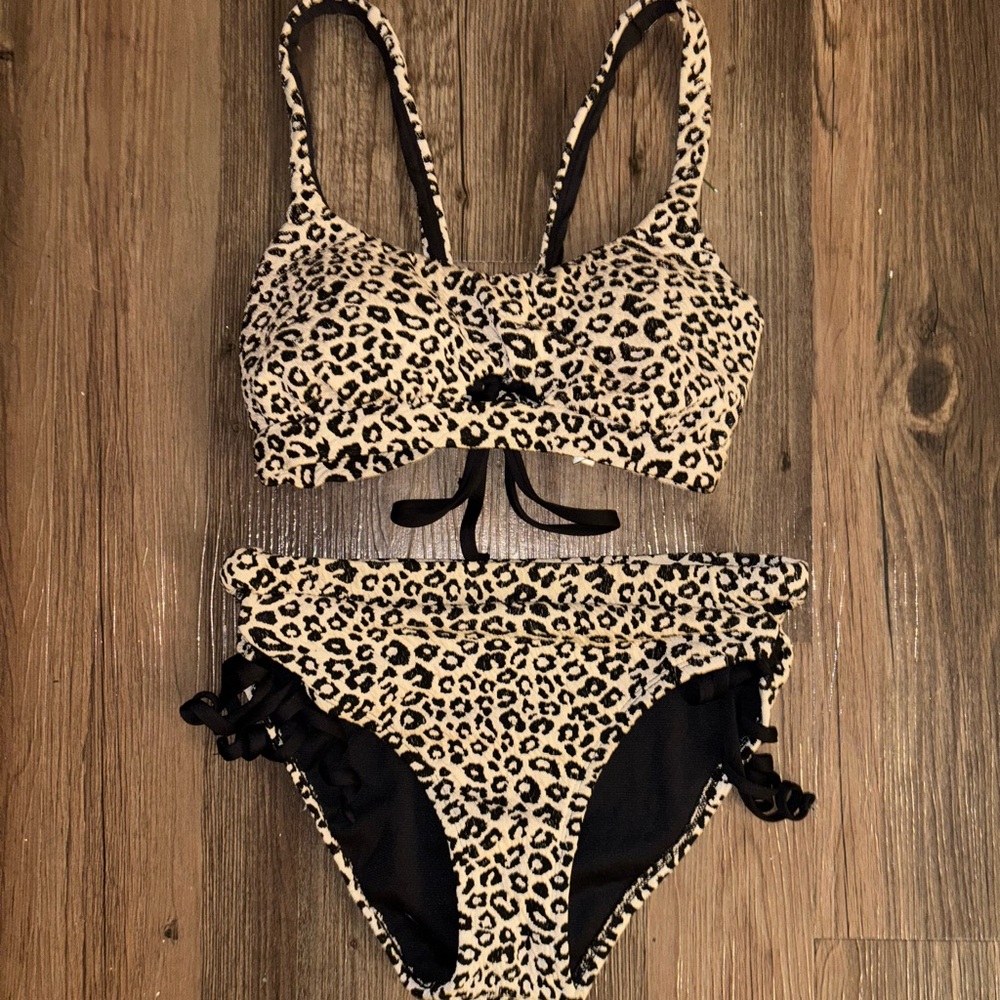 Cheetah high waisted bikini
